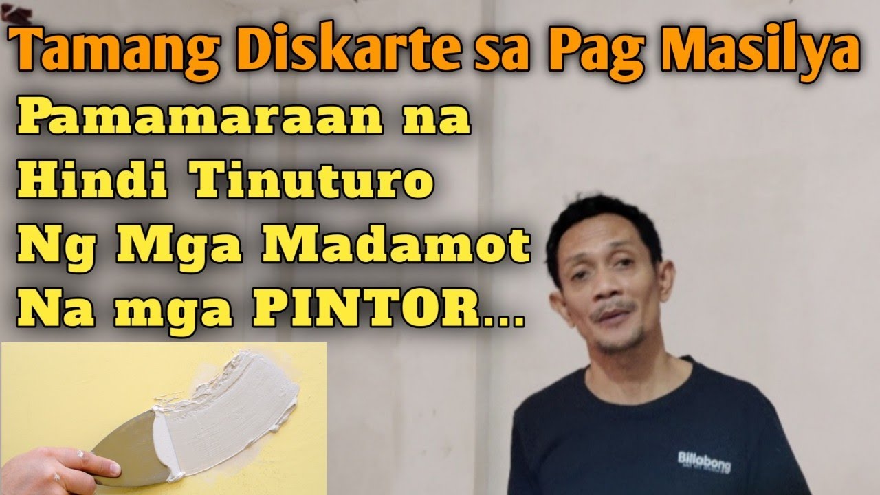 Tamang Diskarte sa Pag Masilya ° Paano ang Tamang Paraan ng Pag Masilya ° Painting Tips