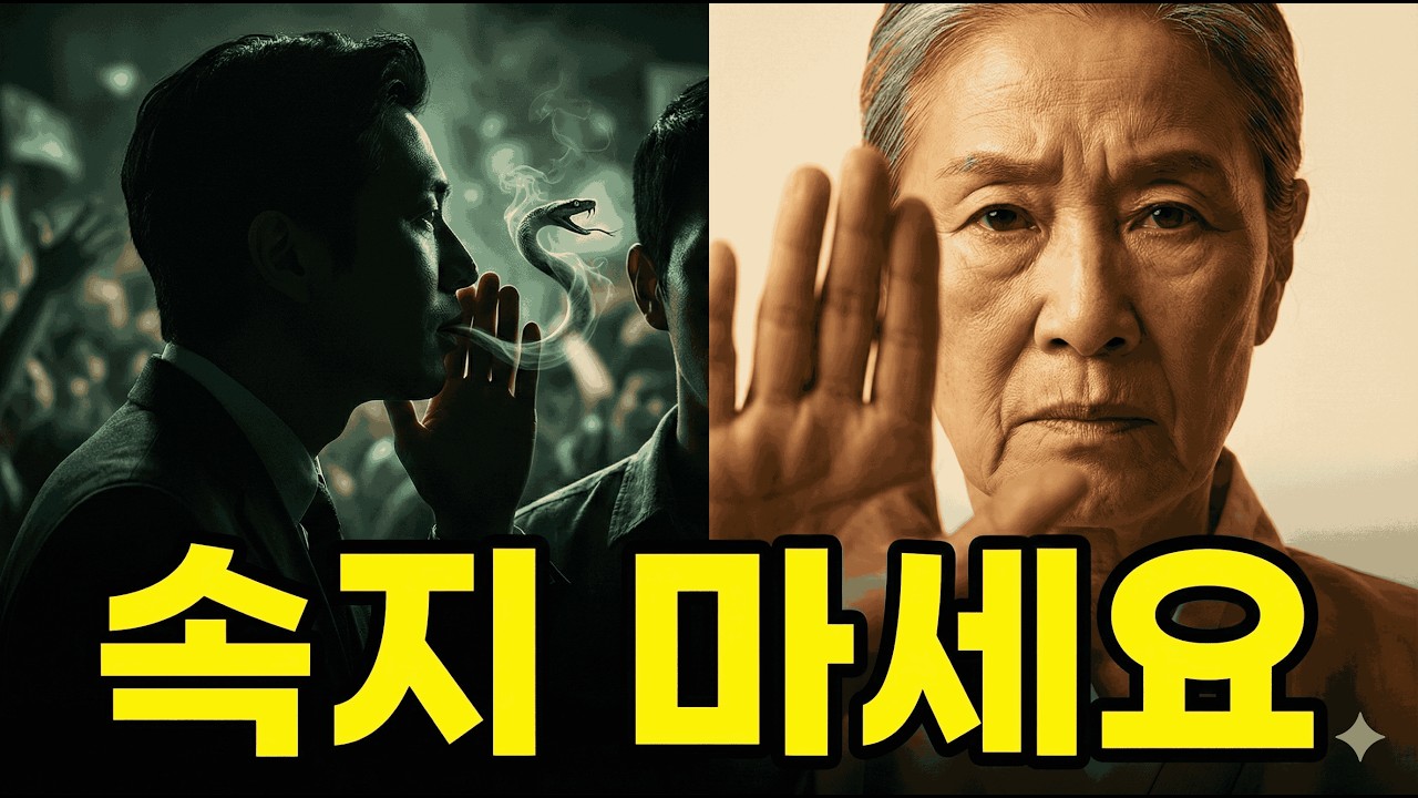 이런 사람은 뒤도 돌아보지 말고 손절하세요. 가면 쓴 사람 구별법