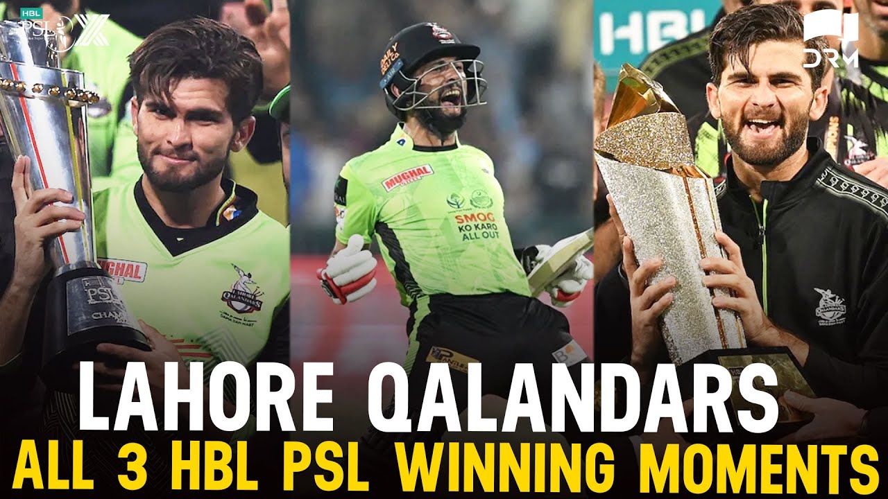 Lahore Qalandars' All 3️⃣ PSL Final Victories | 2022, 2023, 2025 Winning Moments 🏆 | HBL PSL | M3O1K
