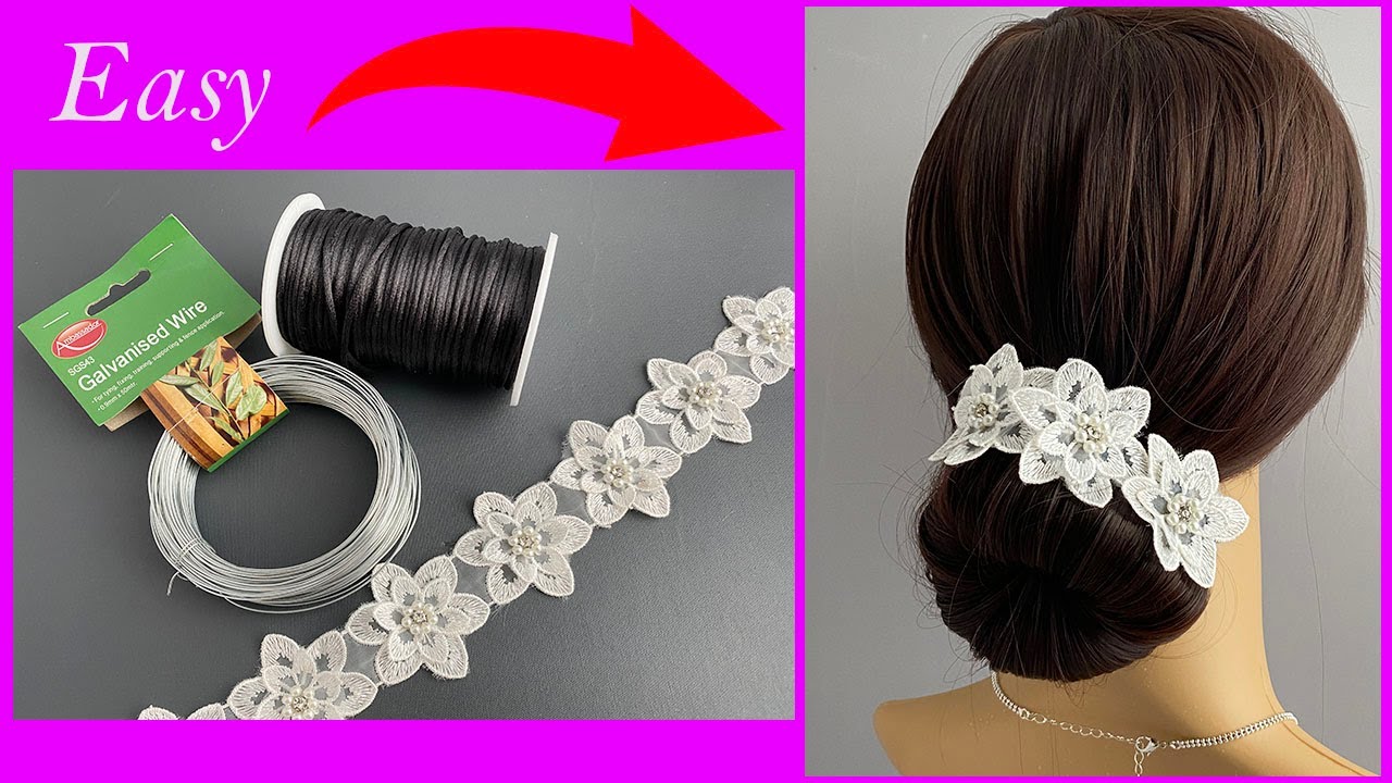 💖 How to make a DIY Hair Bun Maker and Holder without a Sewing Machine | Magic Hair Headband Wedding