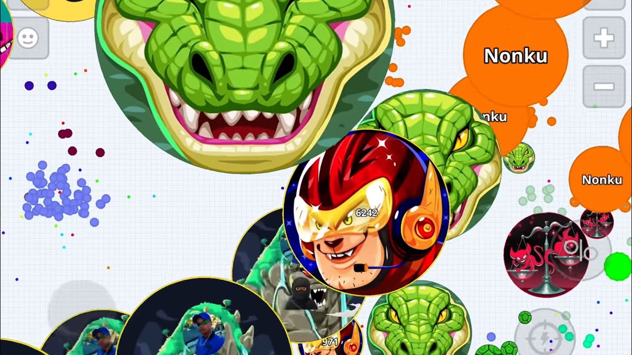 THE KING OF BATTLE 🥸 (AGAR.IO MOBILE)