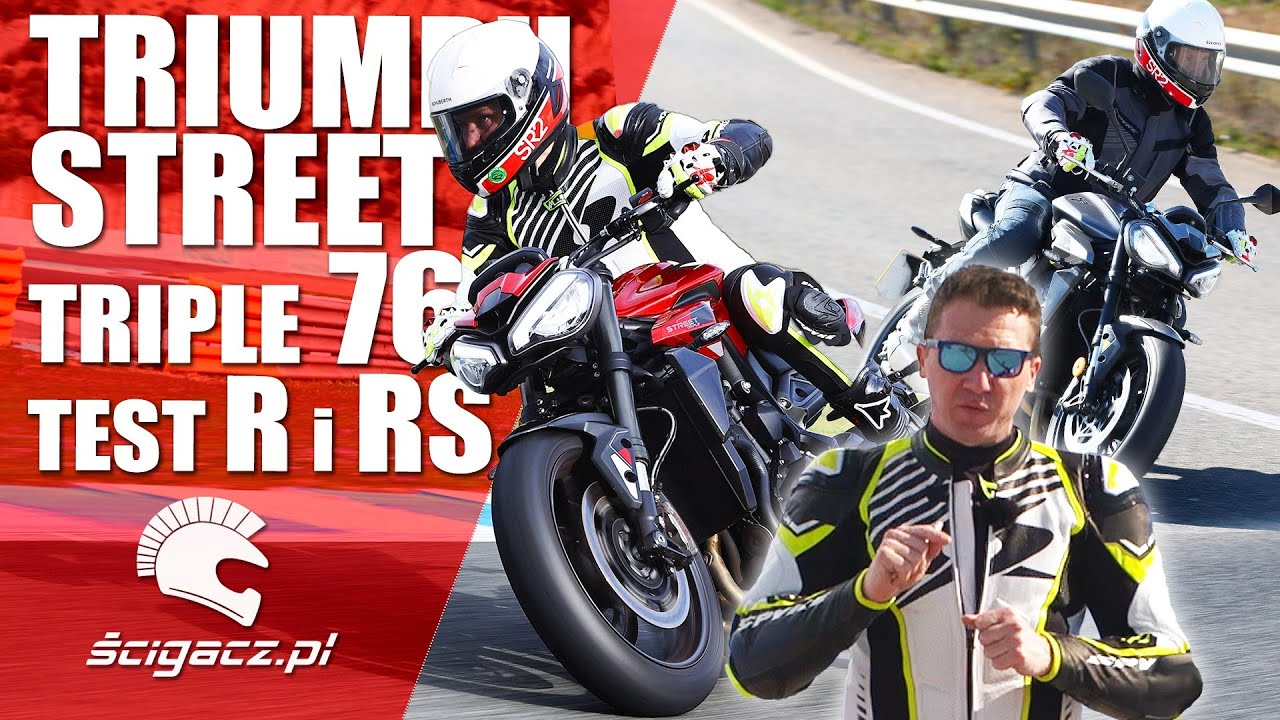 Triumph Street Triple 765 R i RS. Model 2023. Myślisz, że jest świetny na ulicy? Pojedź nim na tor