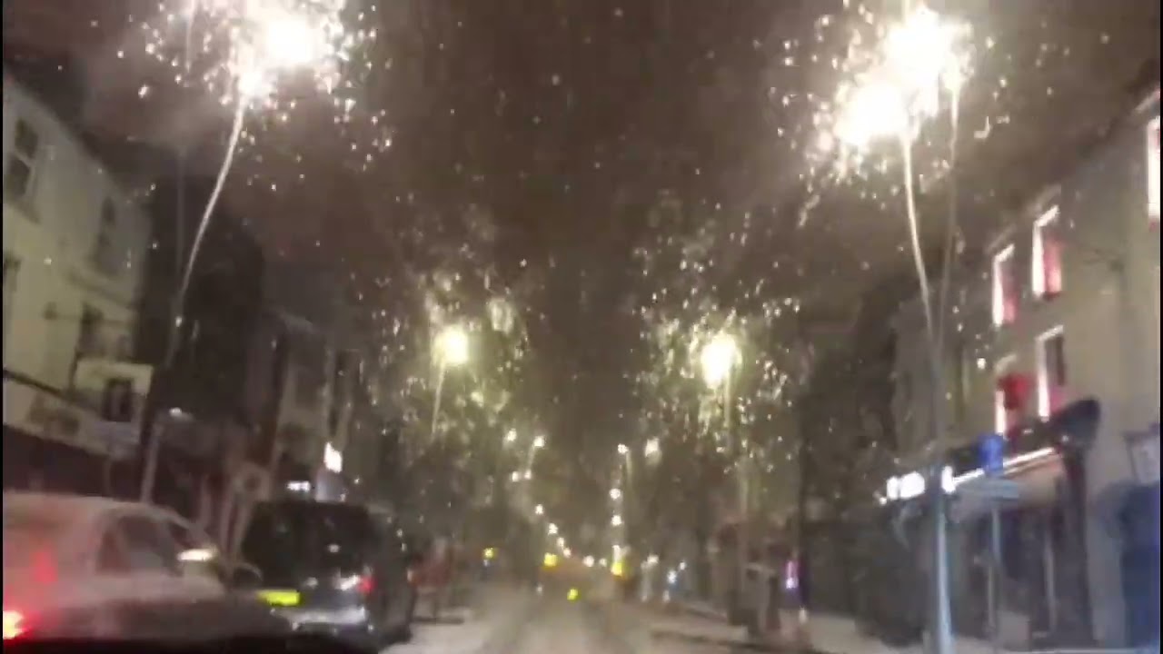 Driving through Omagh in the snow listening to Chet Baker.