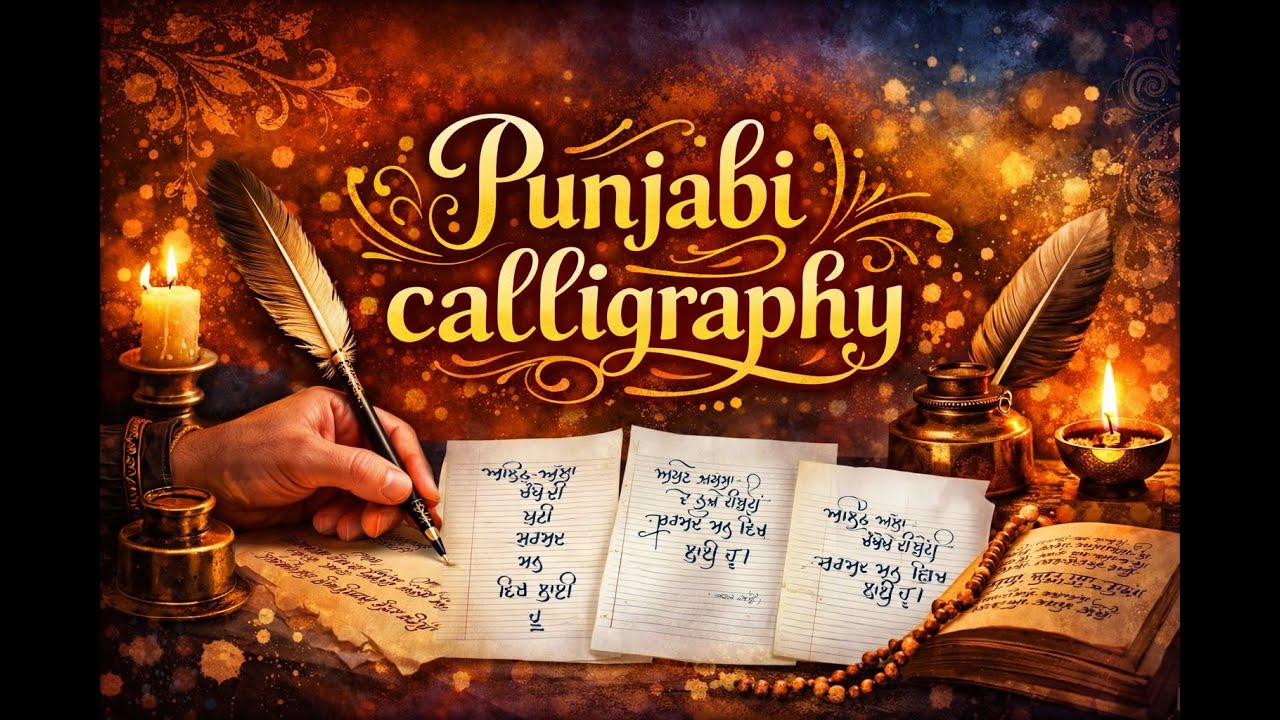 ਅਲਿਫ਼-ਅੱਲਾ ਚੰਬੇ ਦੀ ਬੂਟੀ | Sultan Bahu | Learn Punjabi Calligraphy |  