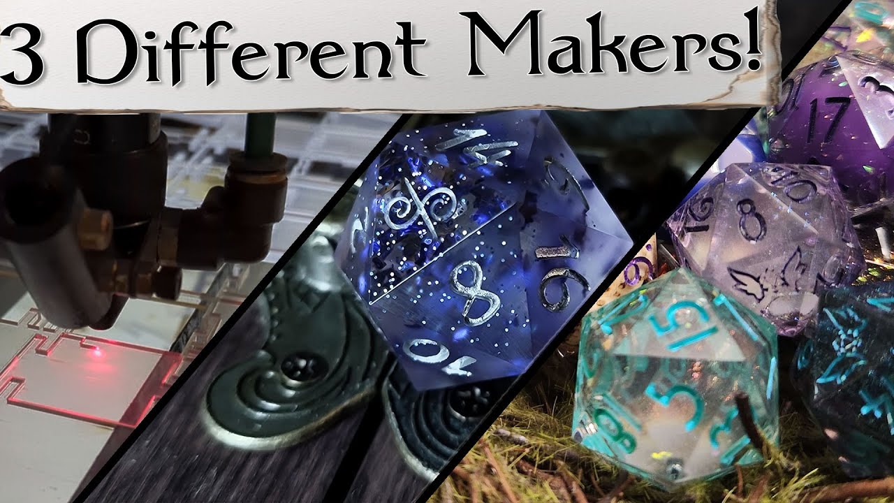 Lasers & Dice! | A Look Into 3 Different Artist's Crafting Techniques