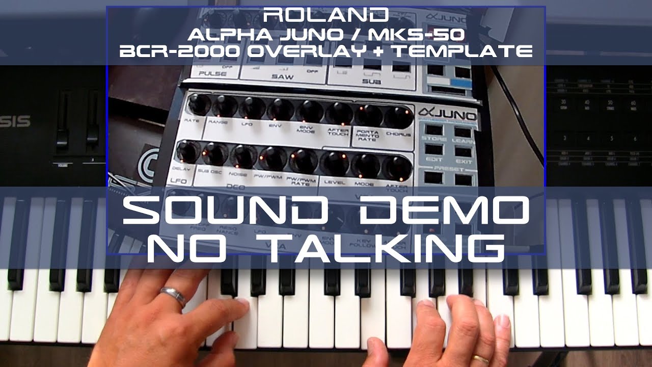 BCR-2000 + MKS-50 Sound fiddling - No Talking