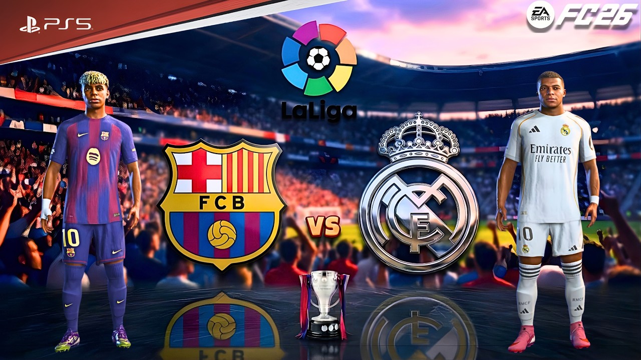 FC 26 - Real Madrid vs Barcelona | Laliga | Lamine Yamal vs Arda Güler epic showdown