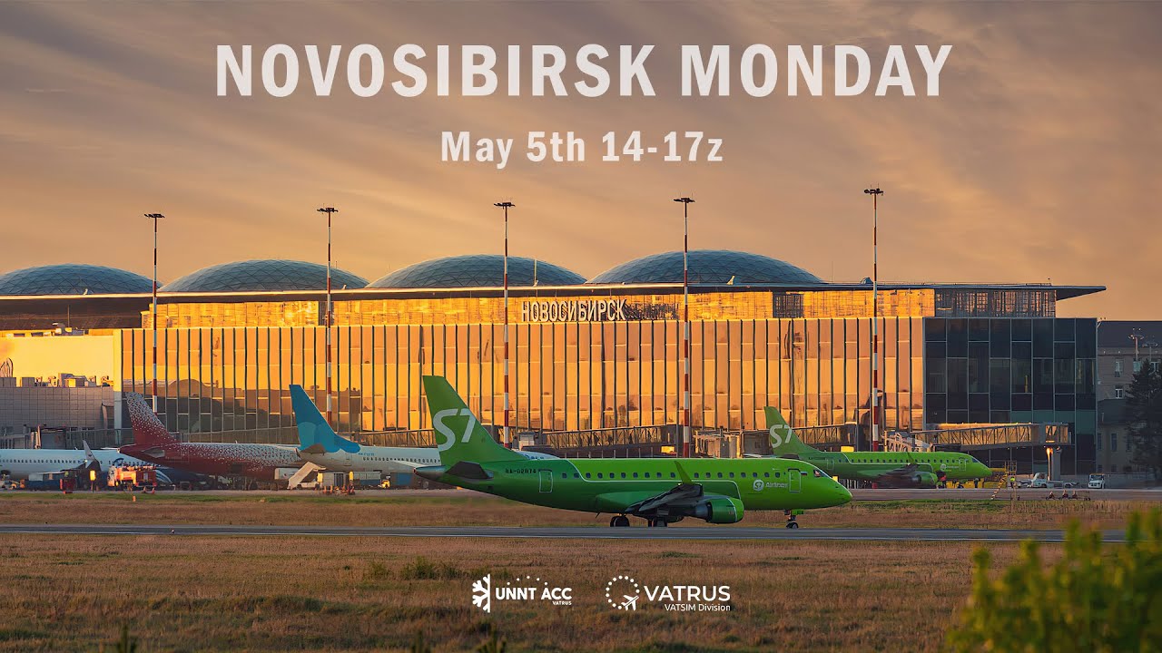 VATSIM ATC | UNNT_CTR | Novosibirsk Monday | UNNT