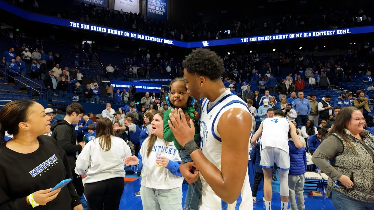 Kentucky Celebrates 94-78 Win Over Oklahoma; Fans Chant 