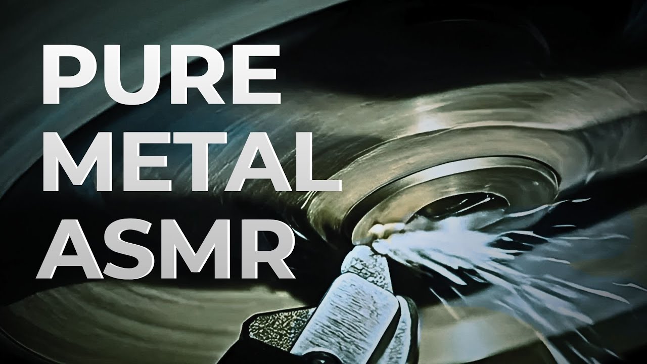 Lathe machining sounds | Чистый металлический рез