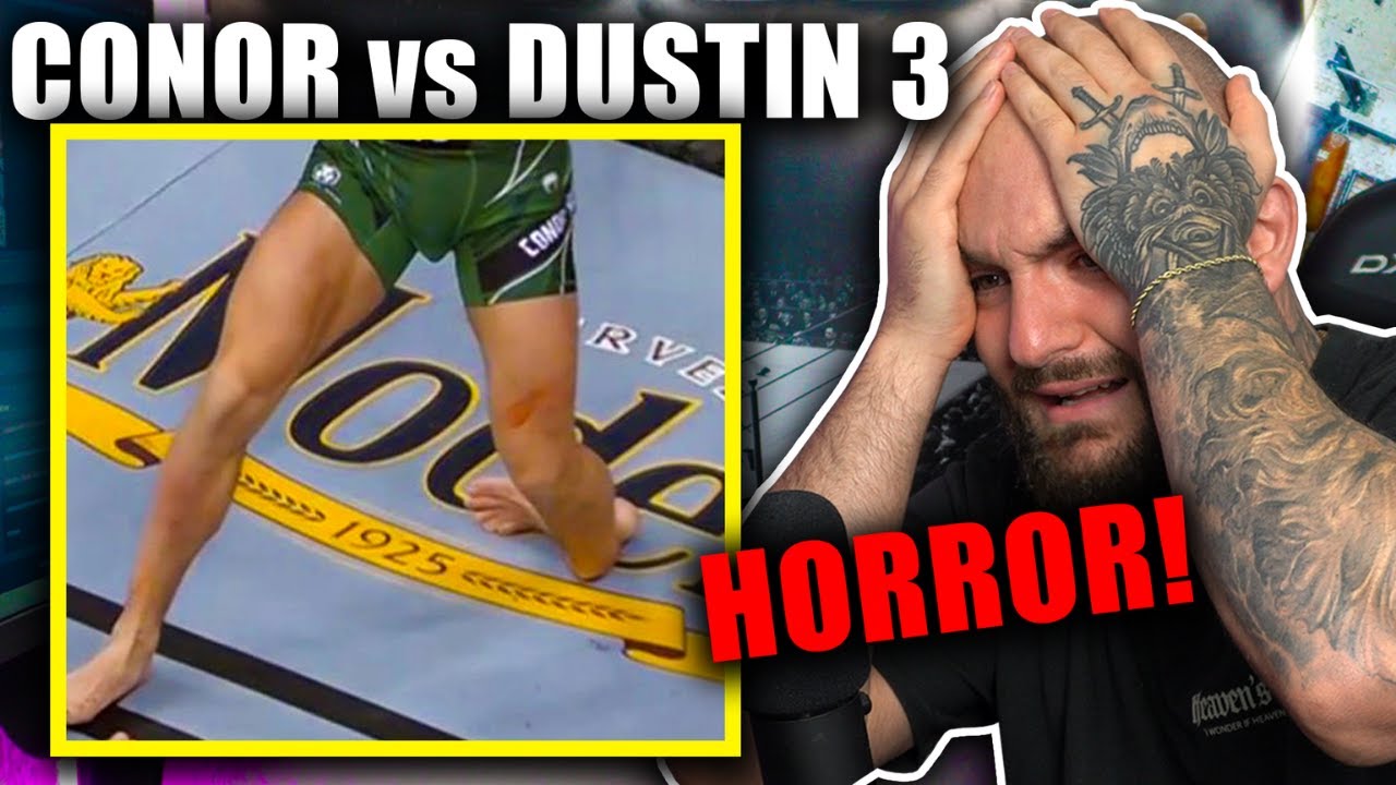 BEINBRUCH! Meine Reaction auf das HORROR Ende bei Conor McGregor vs. Dustin Poirier 3 - RINGLIFE