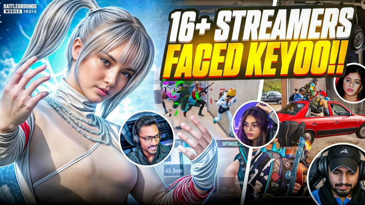 [ Keyoo Vs 16+ STREAMERS ]💀🔥 EGO BATTLE AgainstStreamers 🤯
