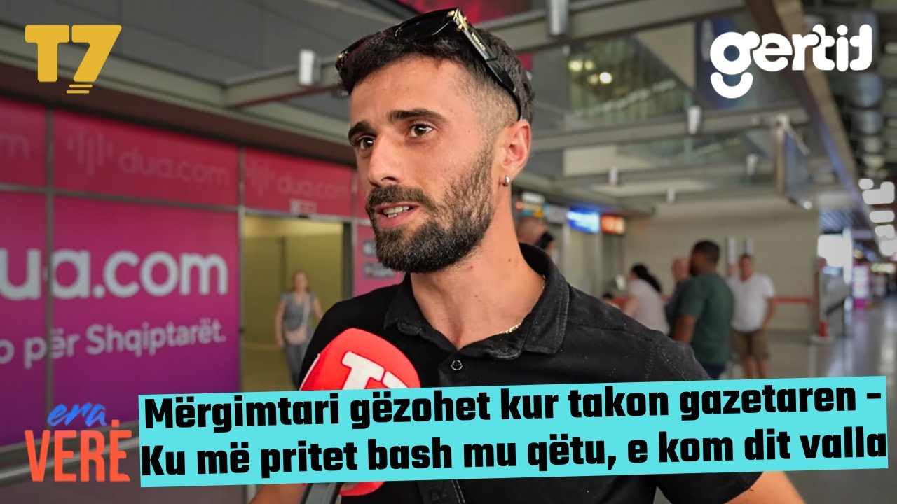 Mërgimtari gëzohet kur takon gazetaren - Ku më pritet bash mu qëtu, e kom dit valla | Era Verë | T7