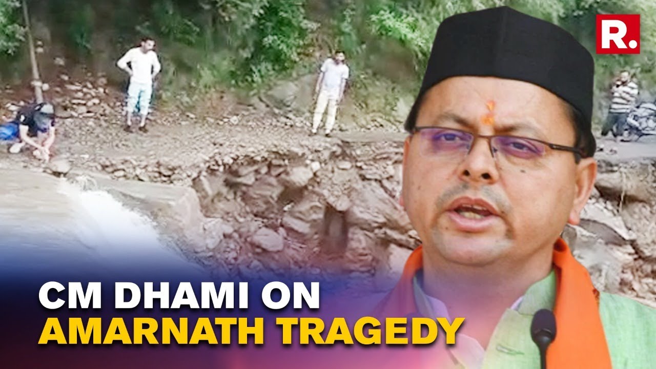Uttarakhand CM Dhami Speaks To 12 People From State Who Are Stranded In Amarnath