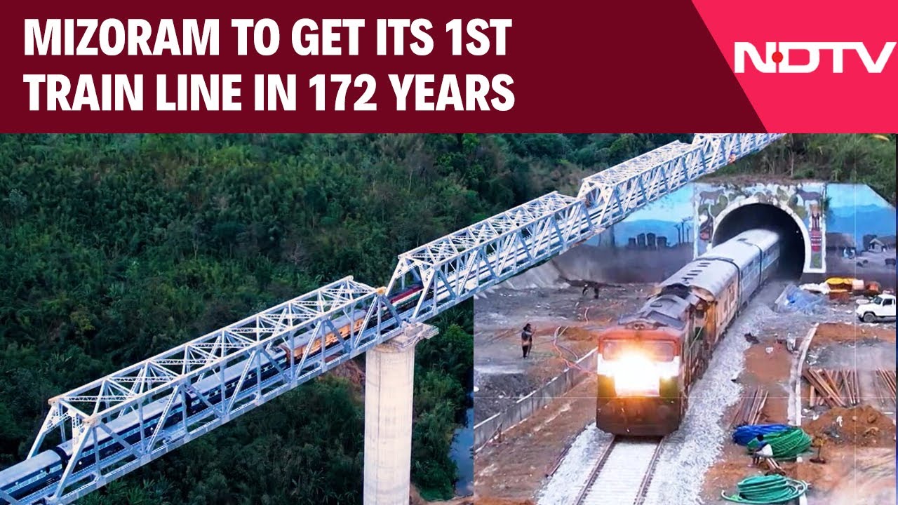 Narendra Modi Mizoram | Mizoram To Get Its 1st Train Line In 172 Years After Indian Railways' Launch