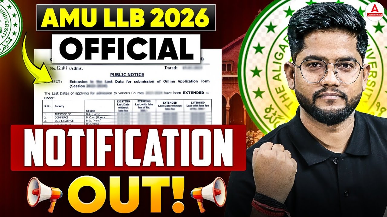 AMU LLB 2026 Application Form Released 🔥 | Exam Date, Eligibility & How to Apply