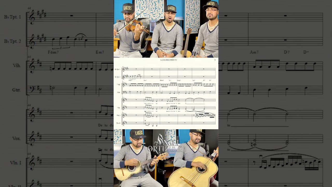 La gloria eres tú (Partituras) - Angel Ortiz y su mariachi