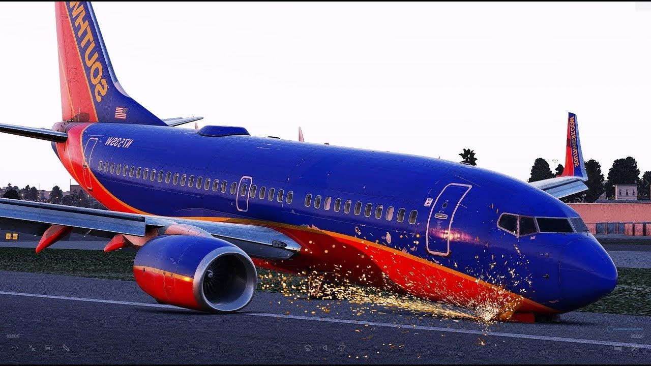 Boeing 737 Slams the Runway at LaGuardia Airport - Southwest Flight 345
