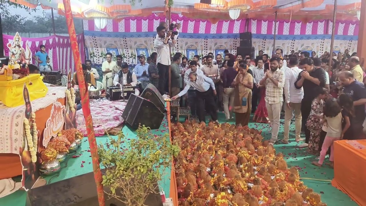 DAY 7 #Aarti Shri Ram Katha Vatva Ahmedabad with Shri Pradeep Singh Jadeja ji (EX Home minister)