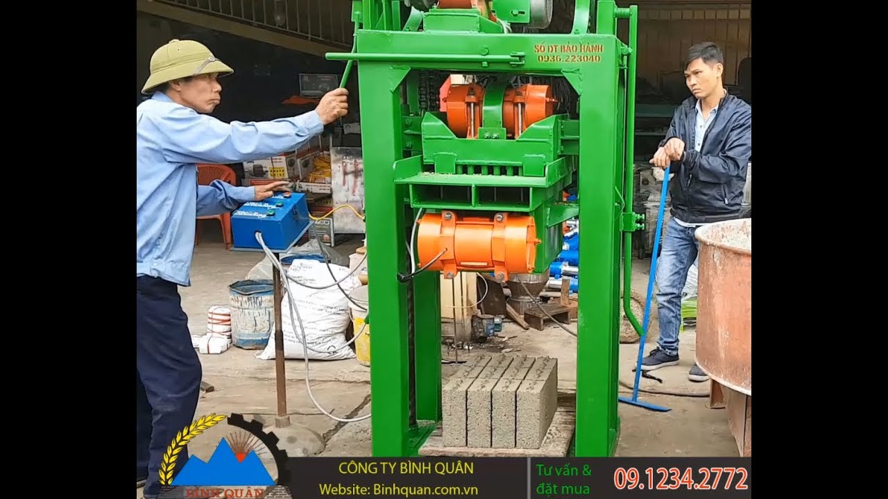 M&aacute;y &eacute;p gạch kh&ocirc;ng nung - &Eacute;p 10.000 vi&ecirc;n mỗi ng&agrave;y đơn giản gi&aacute; rẻ