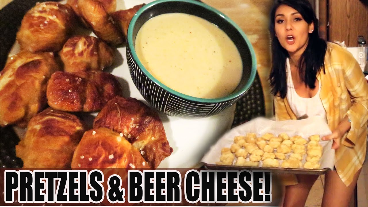 SOFT PRETZEL BITES AND VEGAN BEER 