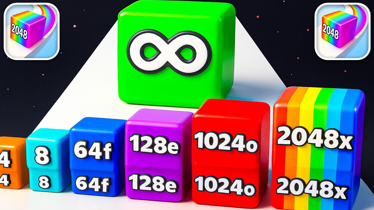 Jelly Run 2048 Walkthrough 🔥 Max Level Smash 💥 Infinity Merge Gameplay Android iOS ASMR 3D WE2577