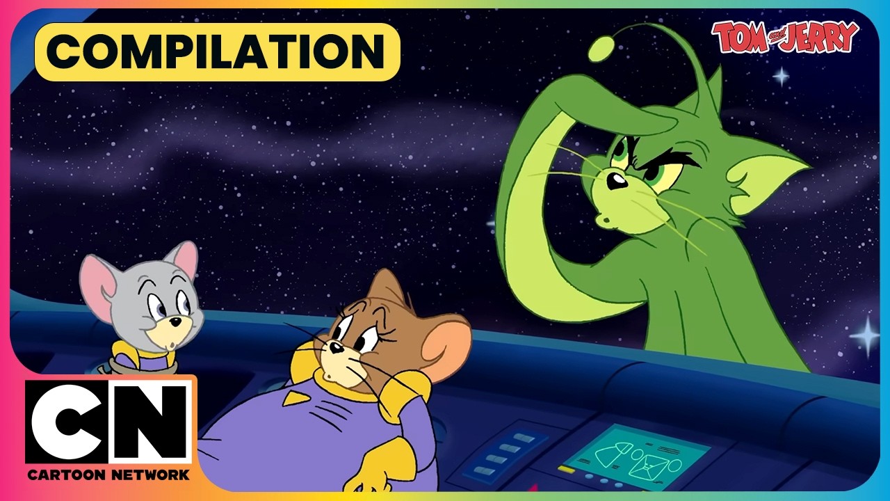 Tom and Jerry Go Galactic!🛰️😂| Tom and Jerry😺| Cat & Mouse Cartoon😁| @cnindia ​