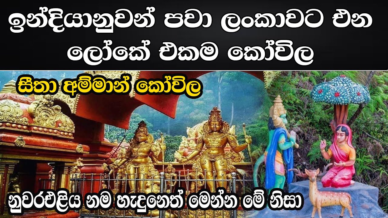 Seetha Amman Temple | ඉන්දියානුවන් පවා ලංකාවට එන ලෝකේ එකම කෝවිල | Nuwara Eliya, Sri Lanka | Tv Lanka