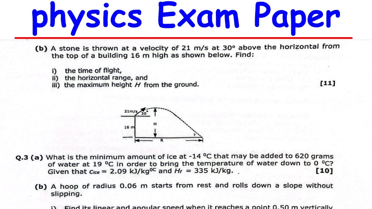 Physics Exam 2024 | Full Paper Solutions Step by Step