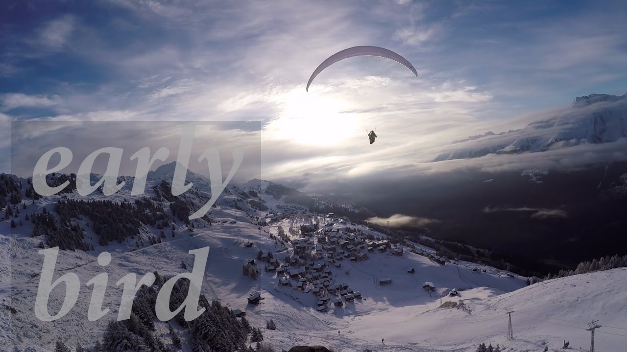 paragliding | early bird | riederalp, switzerland | beauty of paragliding