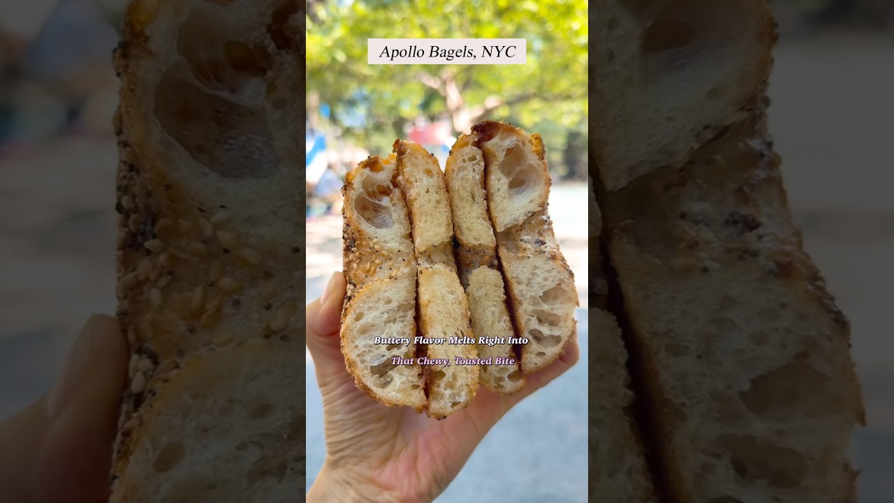 Apollo Bagels NYC : Forget Toppings. Just Butter, Just Perfect! #shortsfeed #bagel