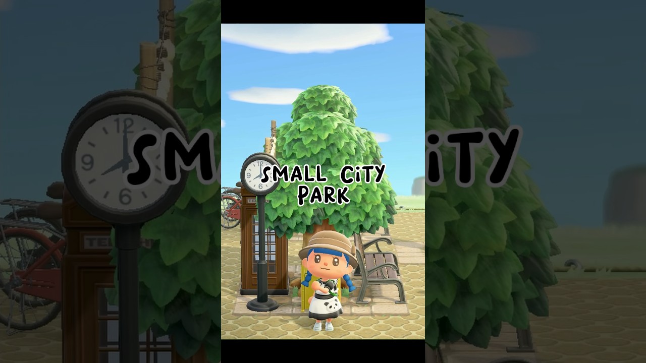 Here is a cute idea for a city/towncore island 😊✨ #acnh #acnhideas #acnhinspo #acnhtutorial