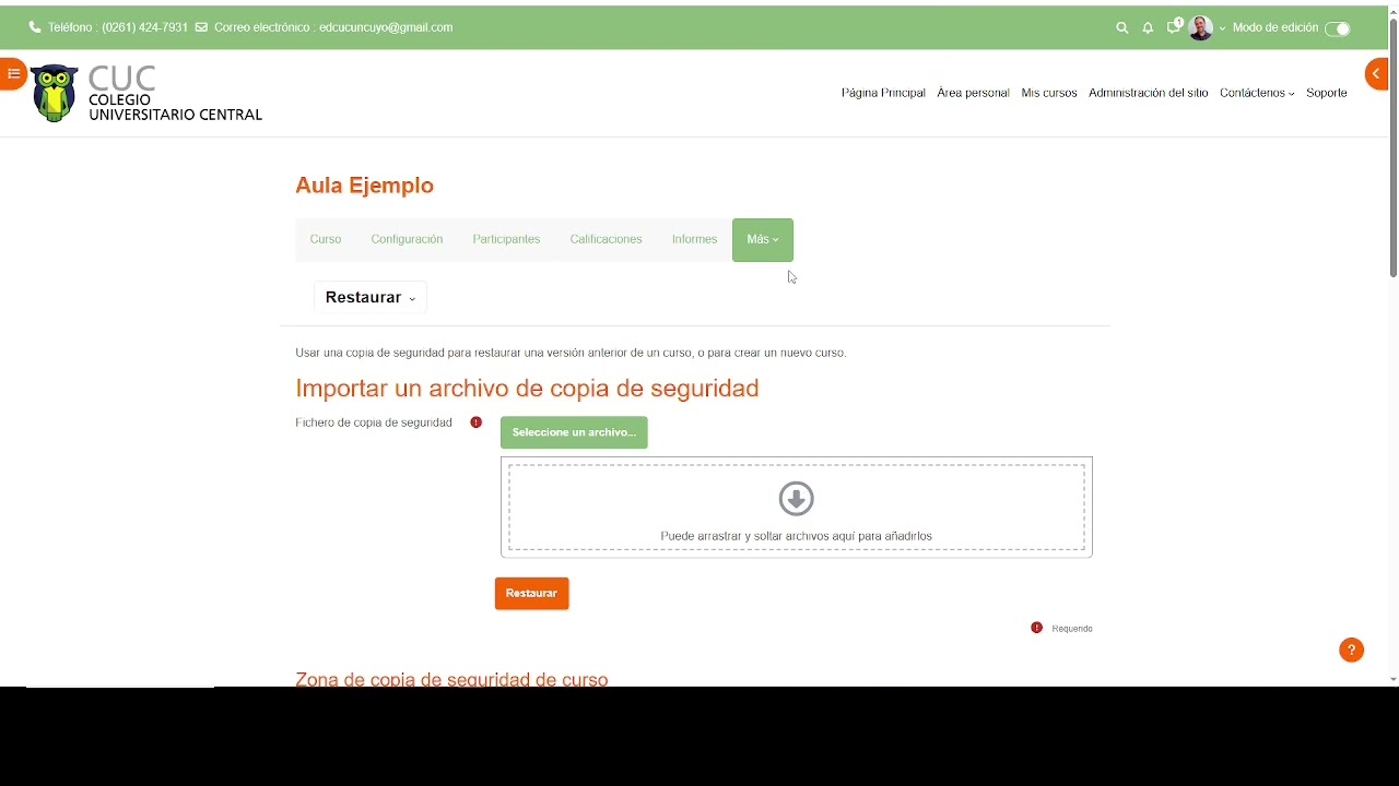 Tutorial Backup y Reinicio