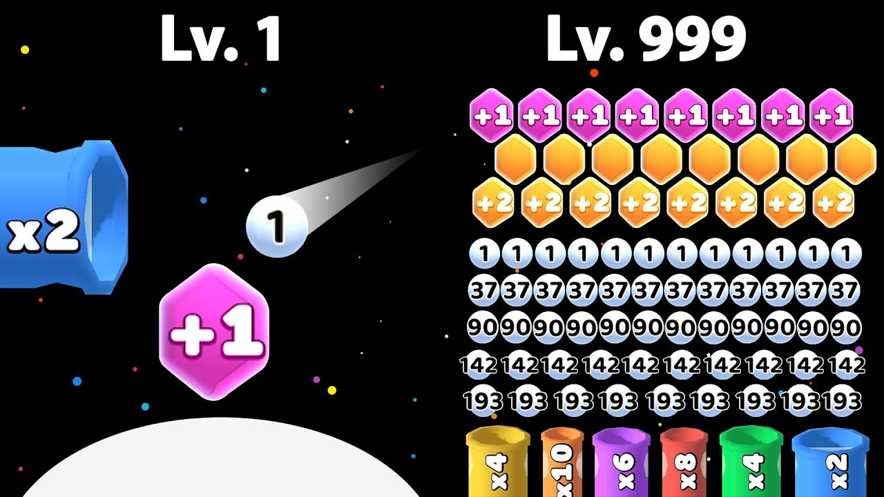 MANAGE BALL 3D - ASMR Number Idle Clicker (Bounce Merge, Hex Blast)