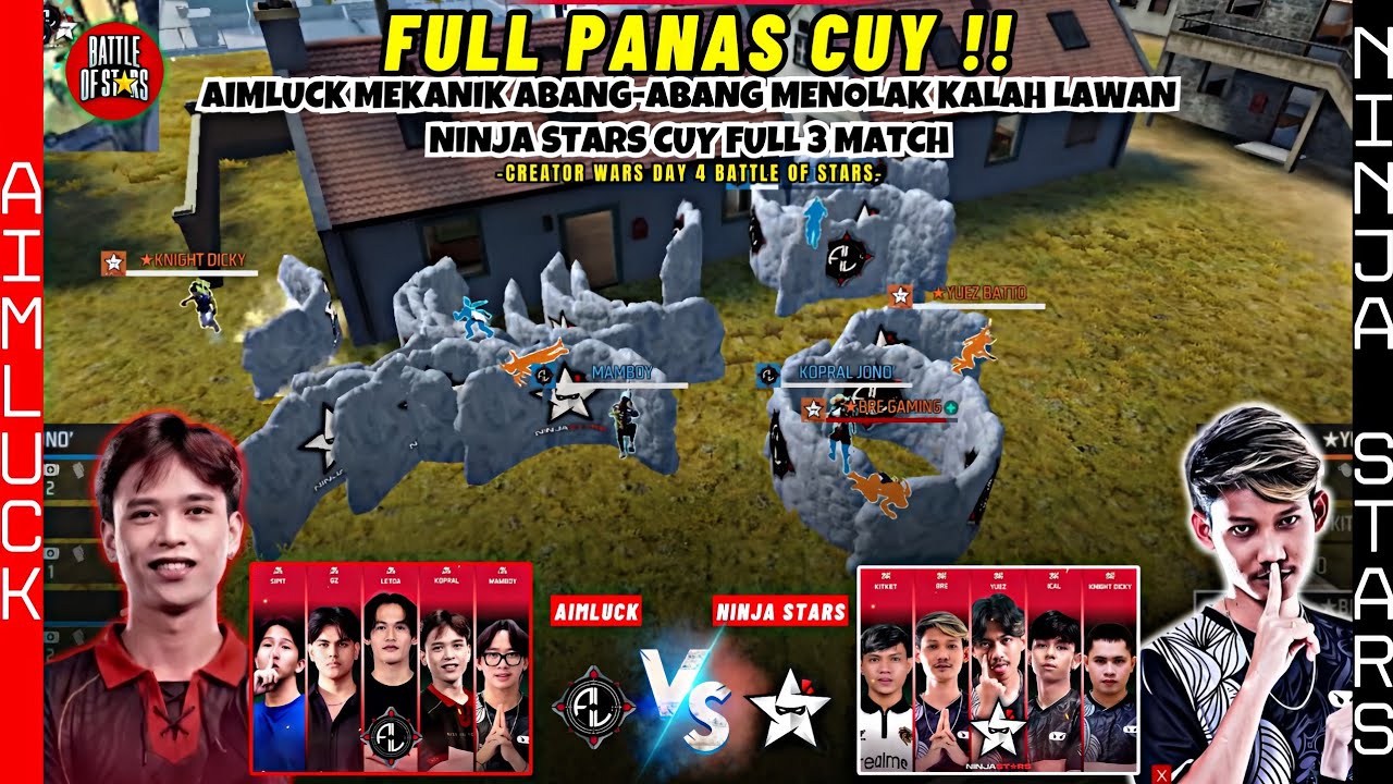 AIM LUCK VS NINJA STARS‼️CREATOR WARS BATTLE OF STARS - DAY 4