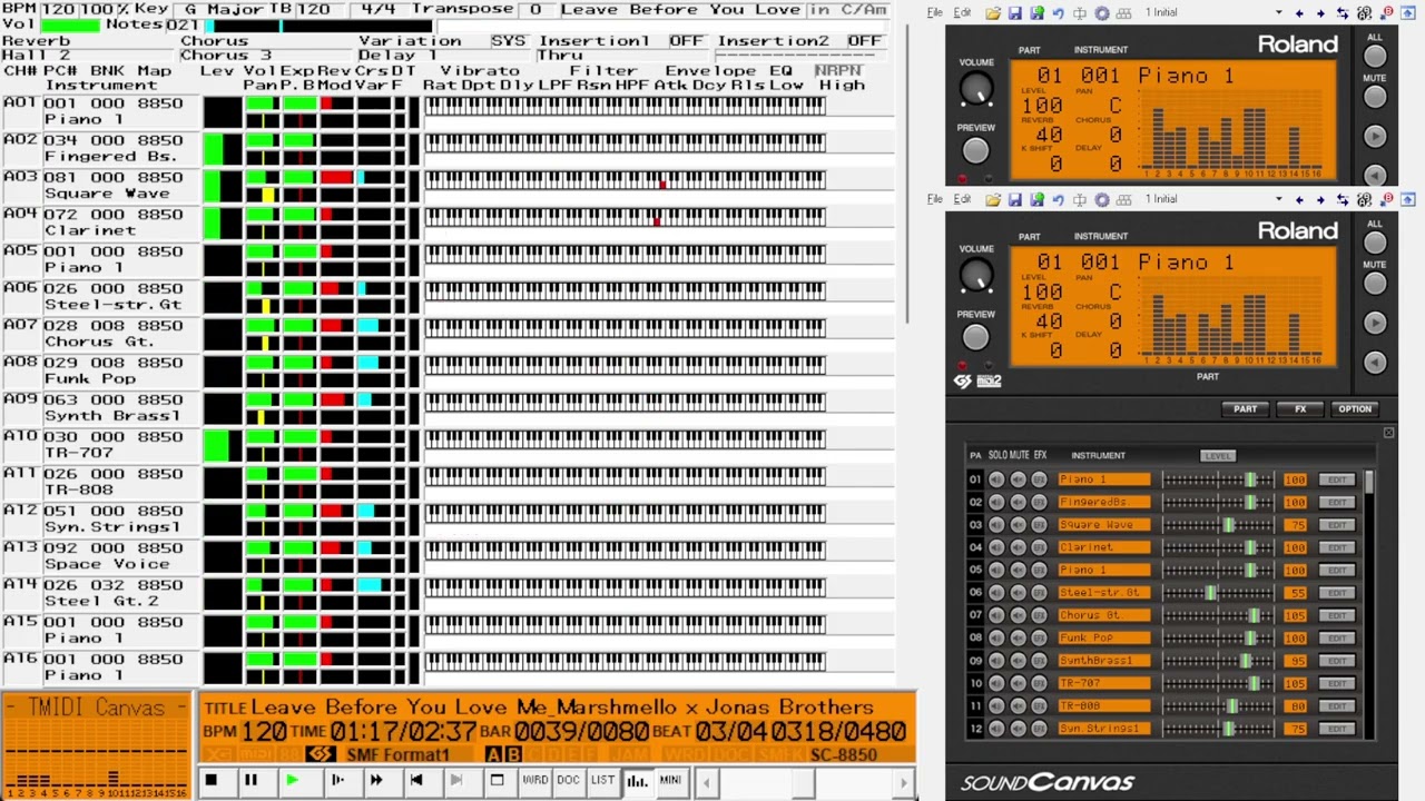 【 MIDI 】 Marshmello x Jonas Brothers - Leave Before You Love Me   G key midi伴奏