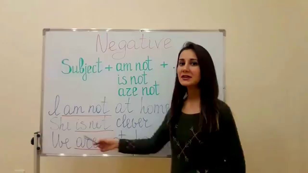 İngilis dili. 11-ci dərs. Negative form of am, is, are ( Am, is, are-ın inkar forması)