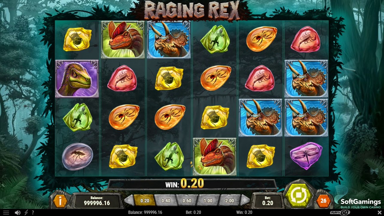 Play'n GO - Raging Rex - Gameplay Demo