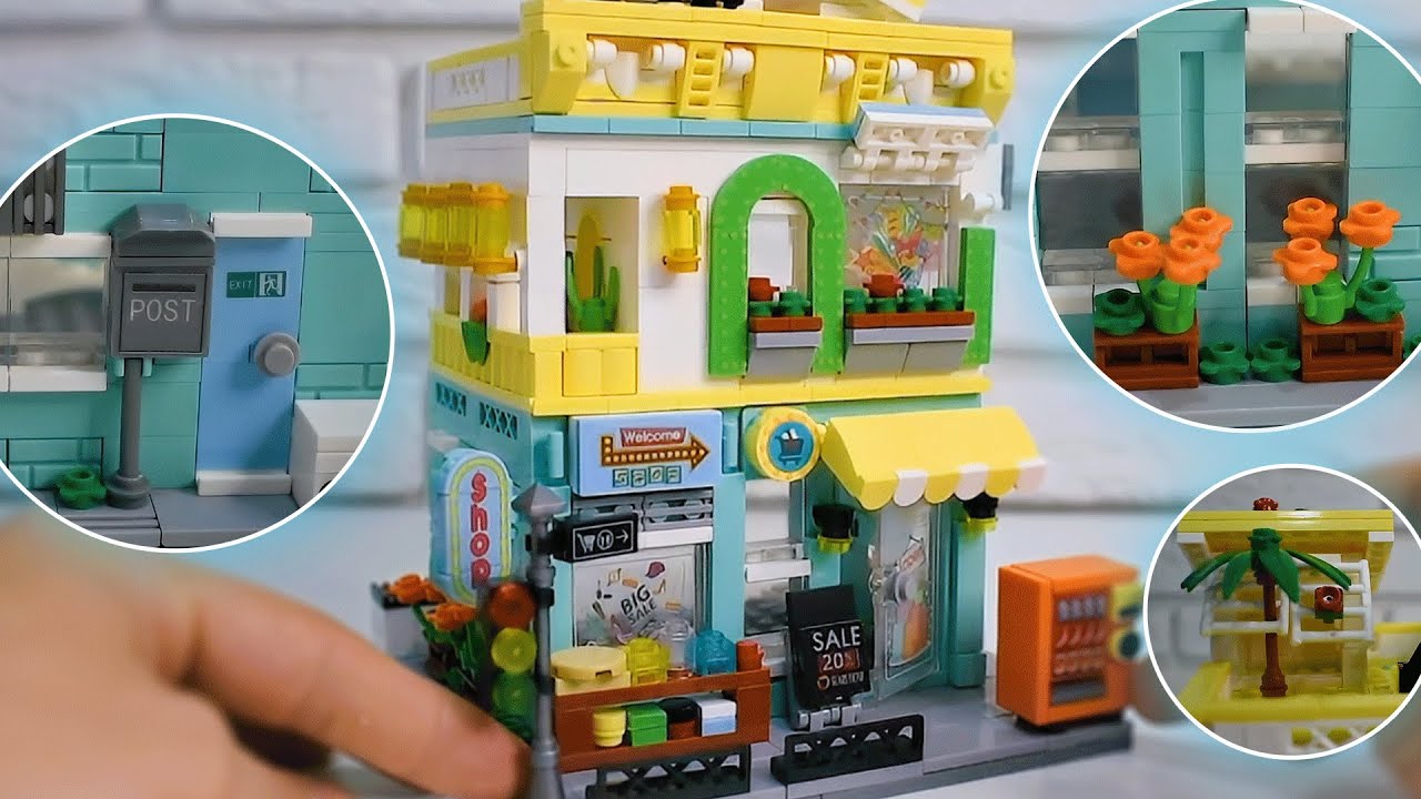 Mega Shopping Mall built with blocks.