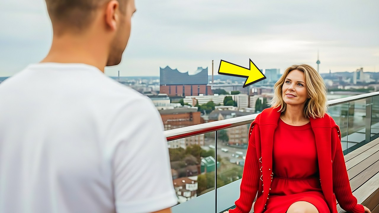 Dachterrasse, 22 Uhr, meine Nachbarin weinend. 'Ich komme, um allein zu sein,' sagte sie. 'Ich auch