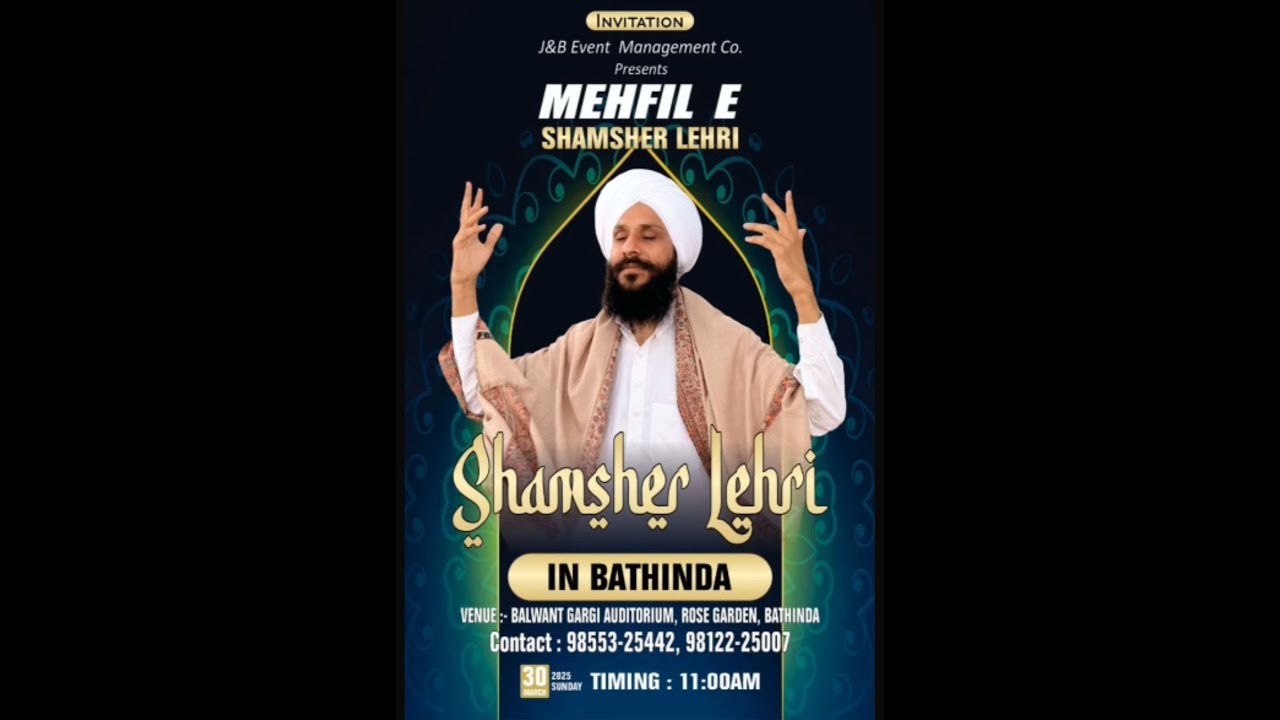 SHAMSHER LEHRI // LIVE SHOW//  BATHINDA (PUNJAB)