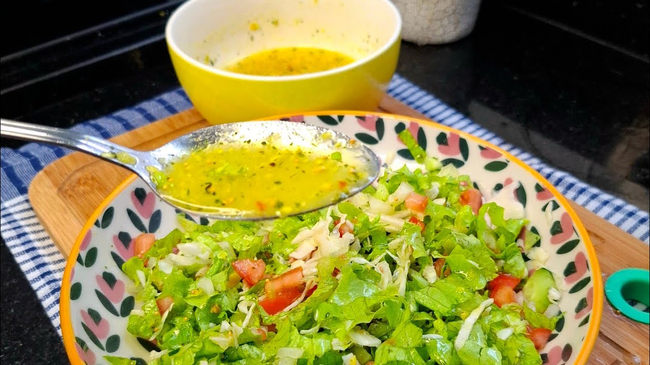 🔥O SEGREDO DAS SALADAS DELICIOSAS ESTÁ NESSE MOLHO! #molhoprasalada