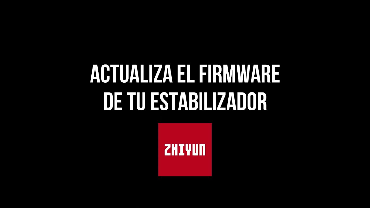 Actualiza tu estabilizador Zhiyun con Sonivisión (en español)