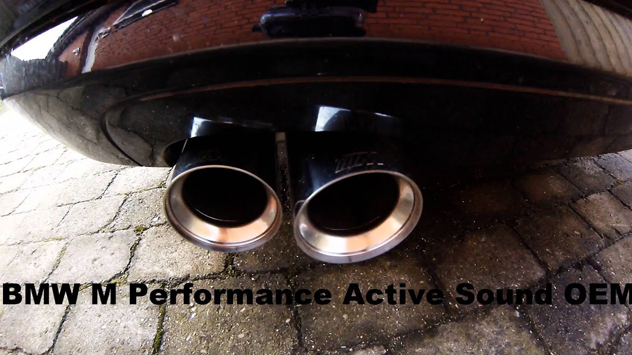 BMW M Performace Active Sound VS Standard Exhaust