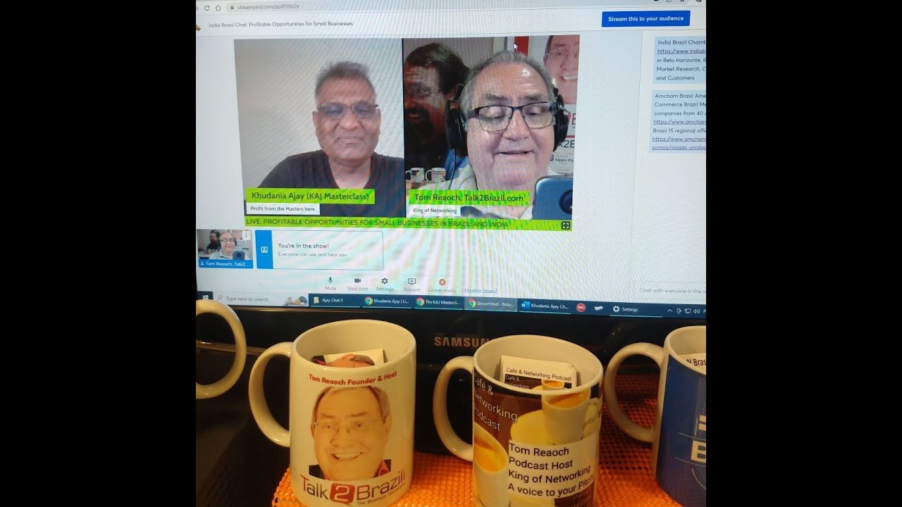 Khudania Ajay, Tom Reaoch, India Brazil Business Special Series Chat 3