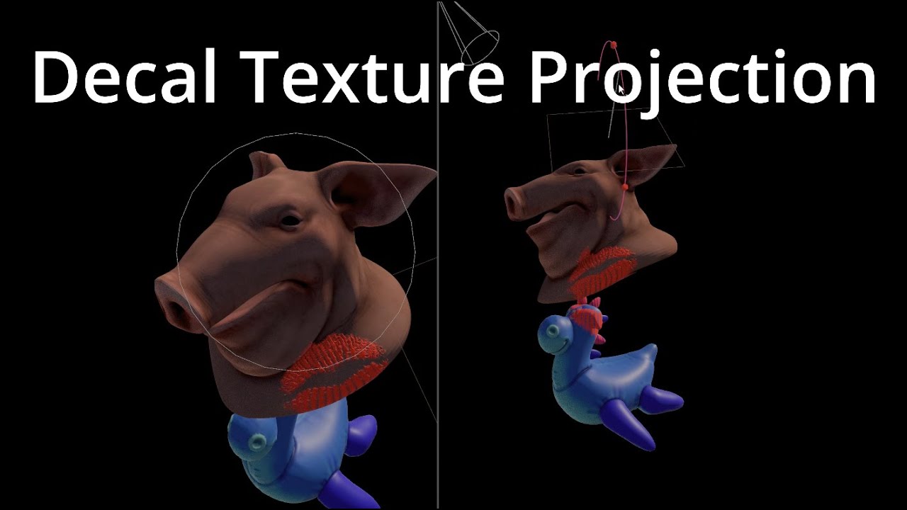 Houdini 21 Decal Texture Projection on 🐖