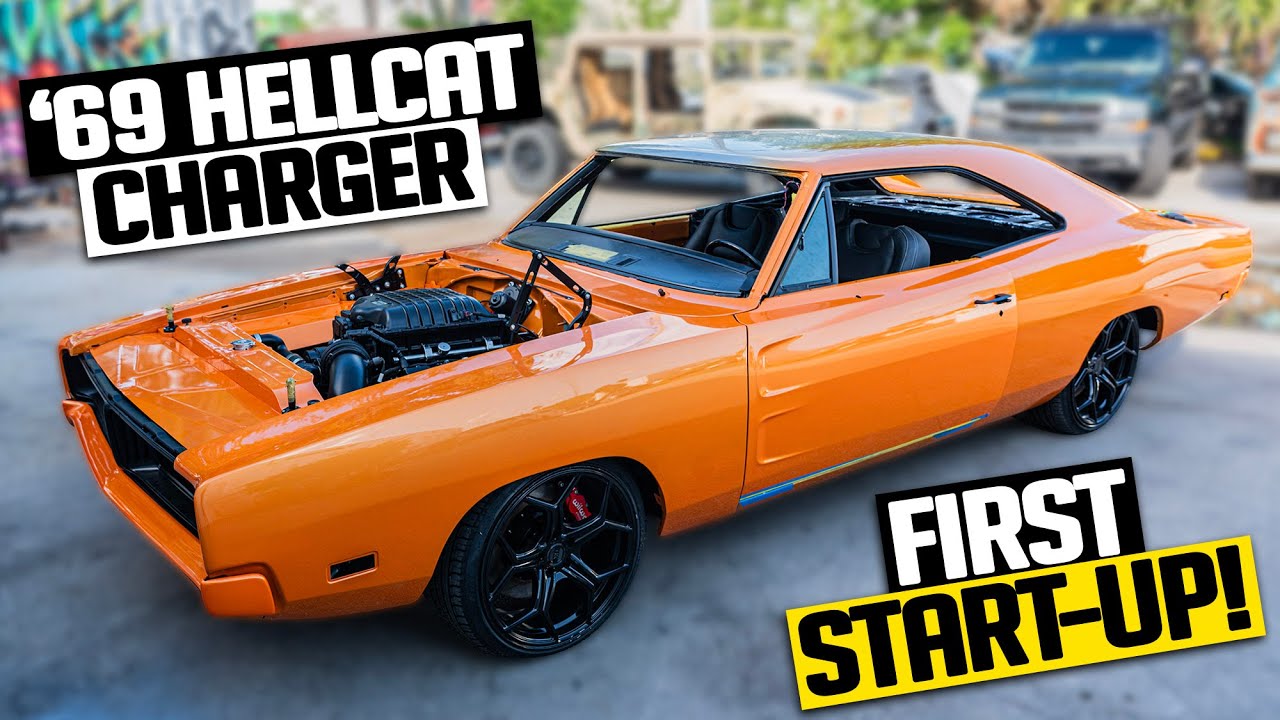 Покраска, сборка и запуск двигателя Charger 1969 года с двигателем Hellcat! - Сборка SRT Charger,...