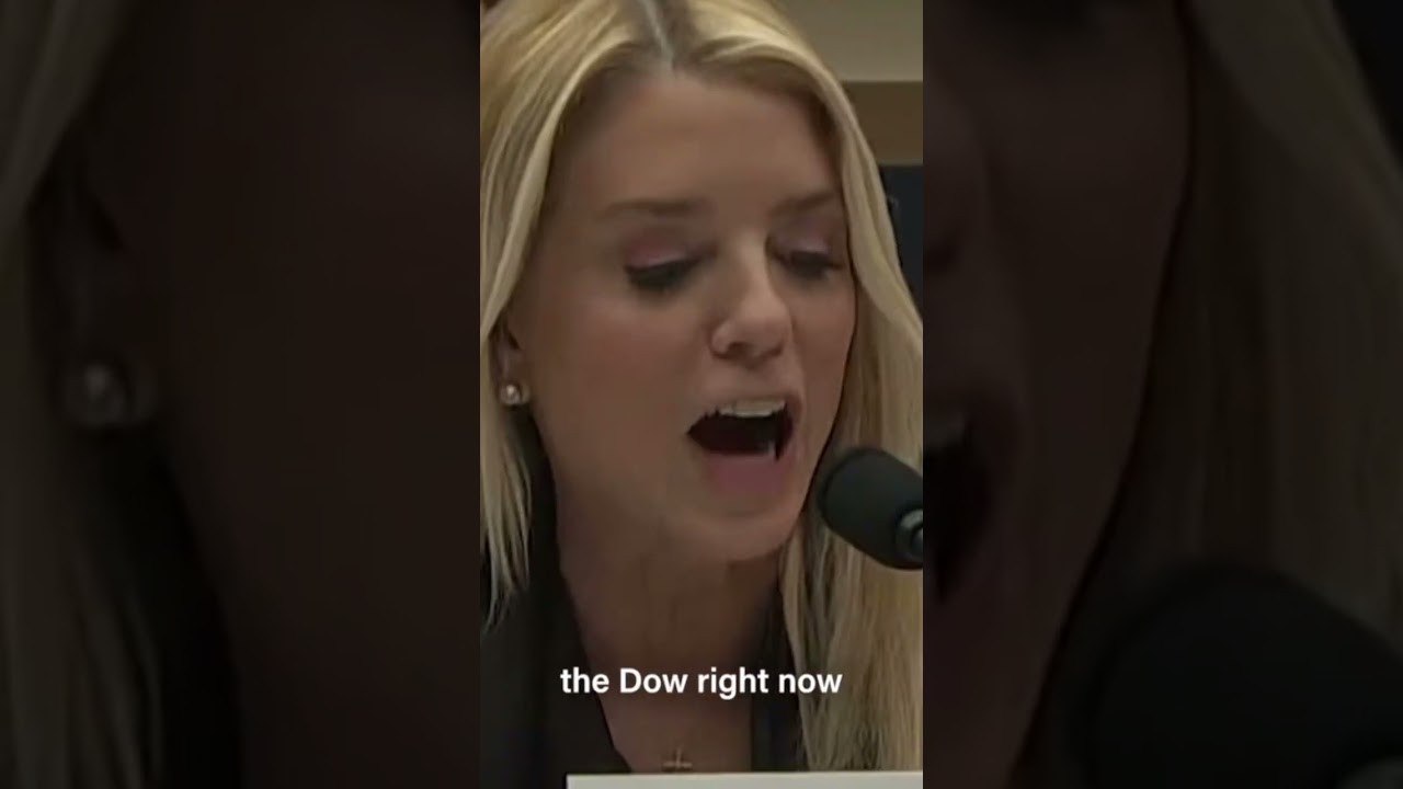 &ldquo;THE DOW, THE DOW&rdquo; Pam Bondi Glitches Defending Trump 🇺🇸