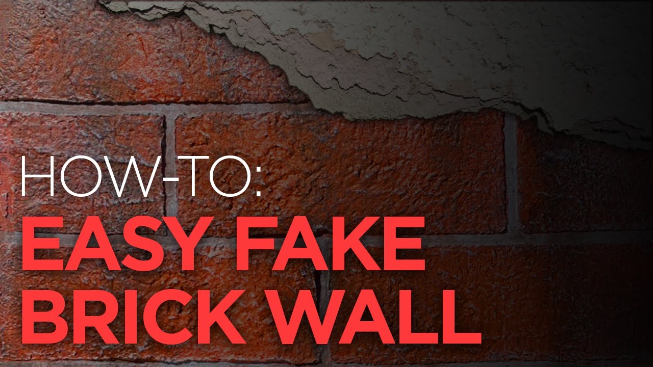 Easy Fake Brick Wall Using Joint Compound