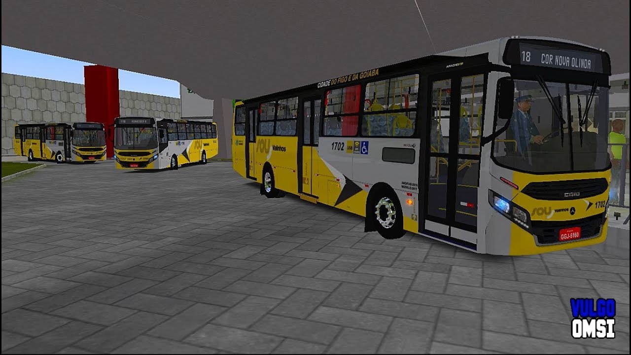 🔵[OMSI 2] Caio Apache Vip IV Qualificado MB OF-1721 BlueTec 5 { CAMPO GRANDE 12 }